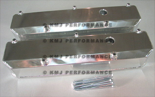 New Mopar Dodge Plymouth 318 340 360 Polished Fabricated Aluminum Valve Covers